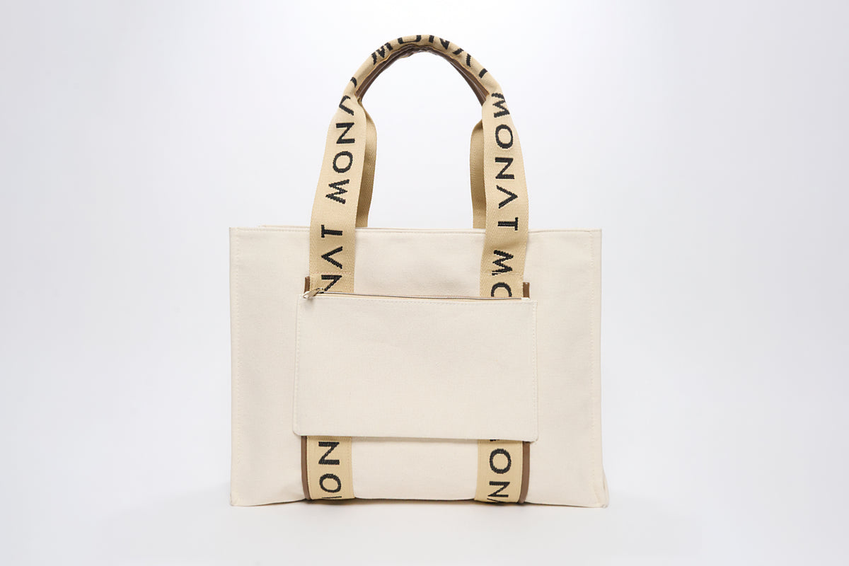 MONAT Lux Cream Tote