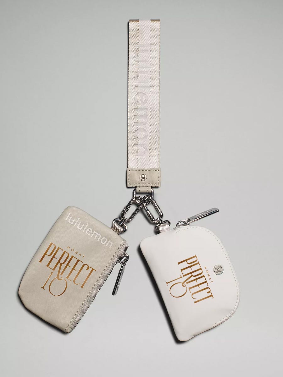 PERFECT 10 LULU Custom Co-Branded Dual Pouch Wristlet