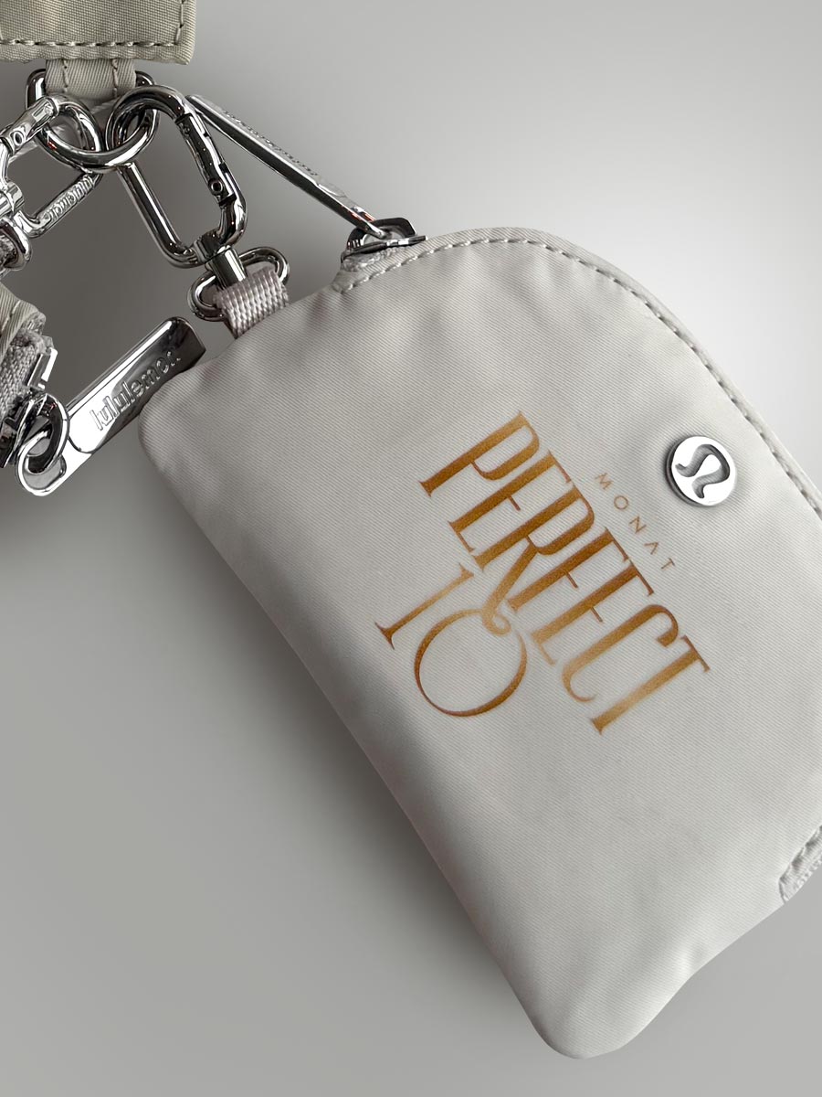 PERFECT 10 LULU Custom Co-Branded Dual Pouch Wristlet