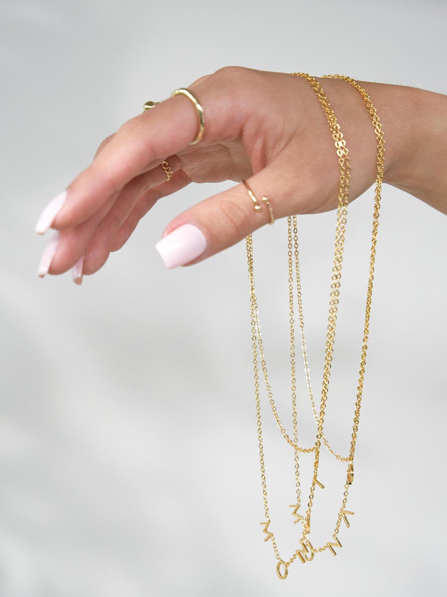 MONAT Layered 18k Gold Necklace