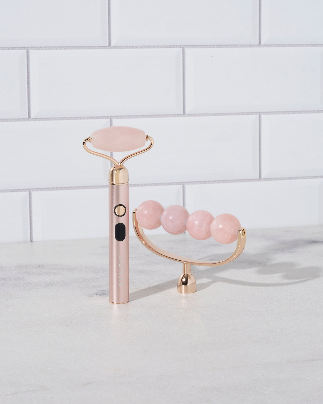 MONAT Rose Quartz Massaging Roller