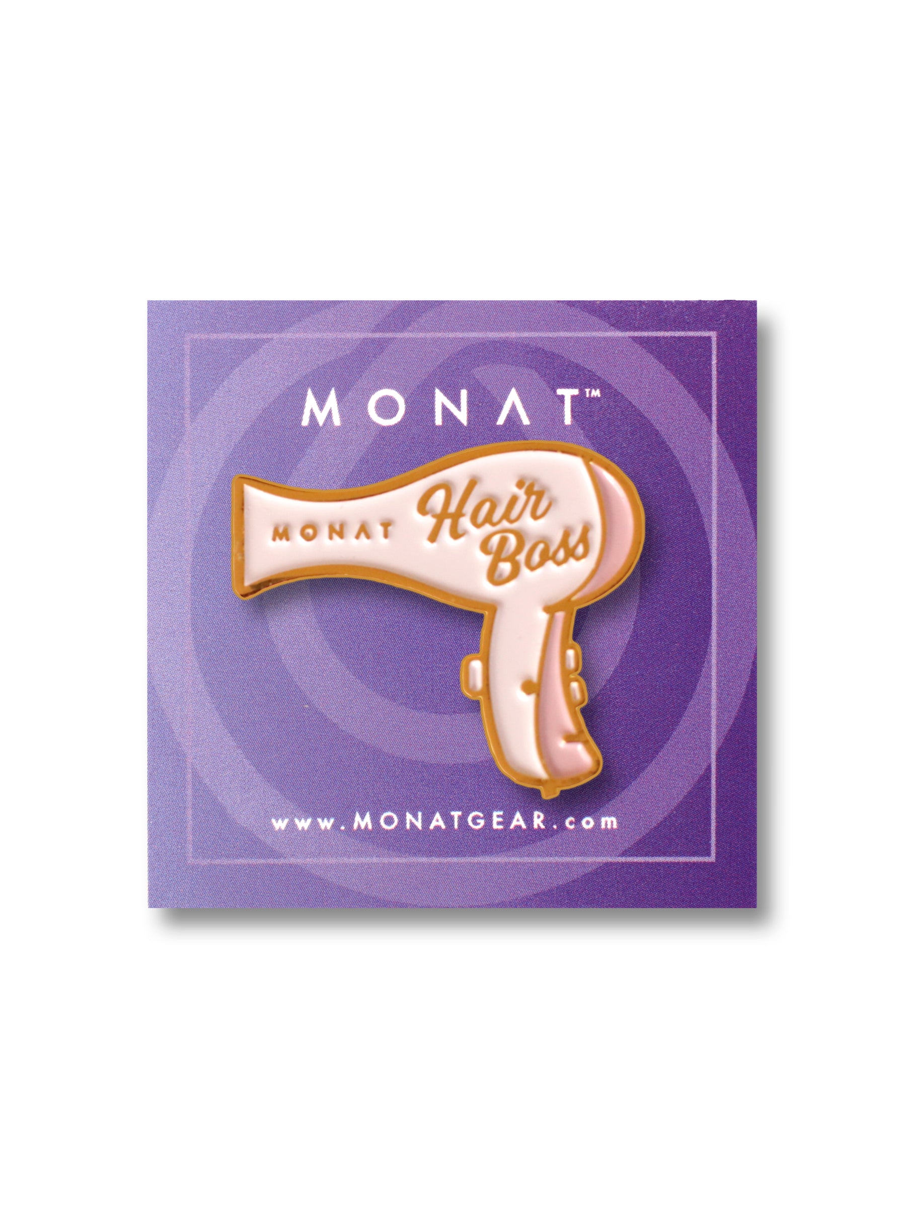 Hair Boss Enamel Pin by Monat Gear