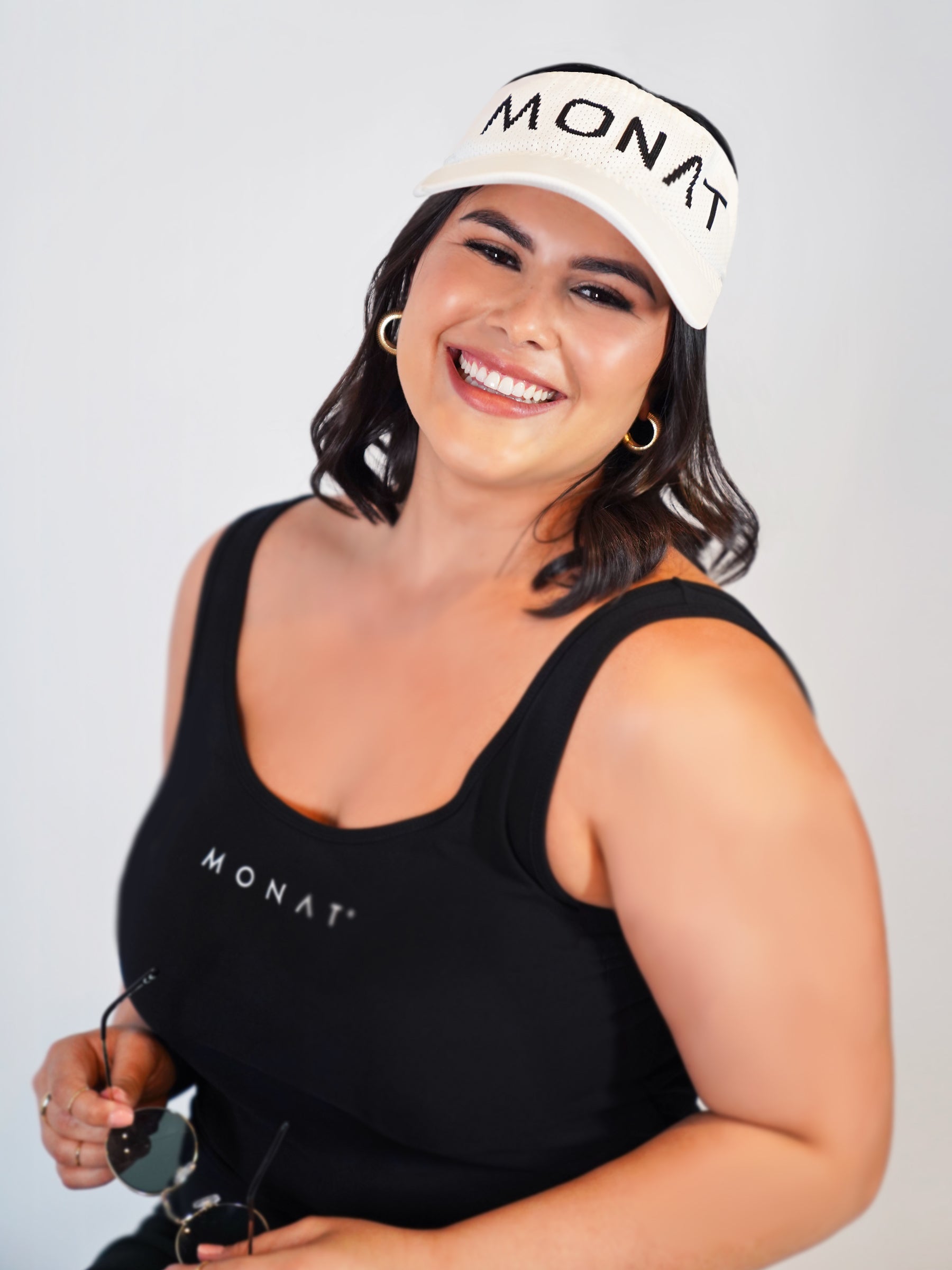 MONAT Knit Visor-White