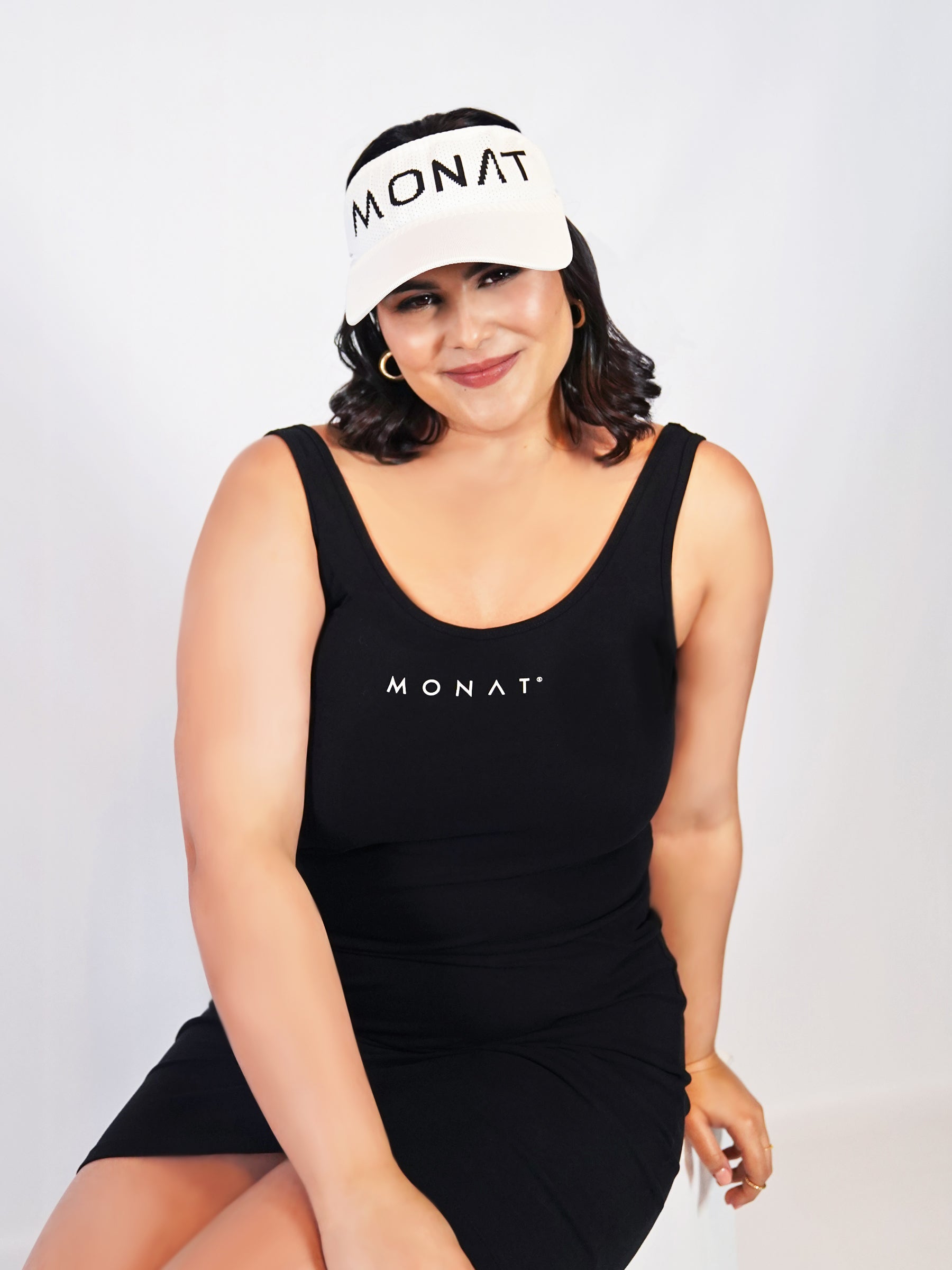MONAT Knit Visor-White