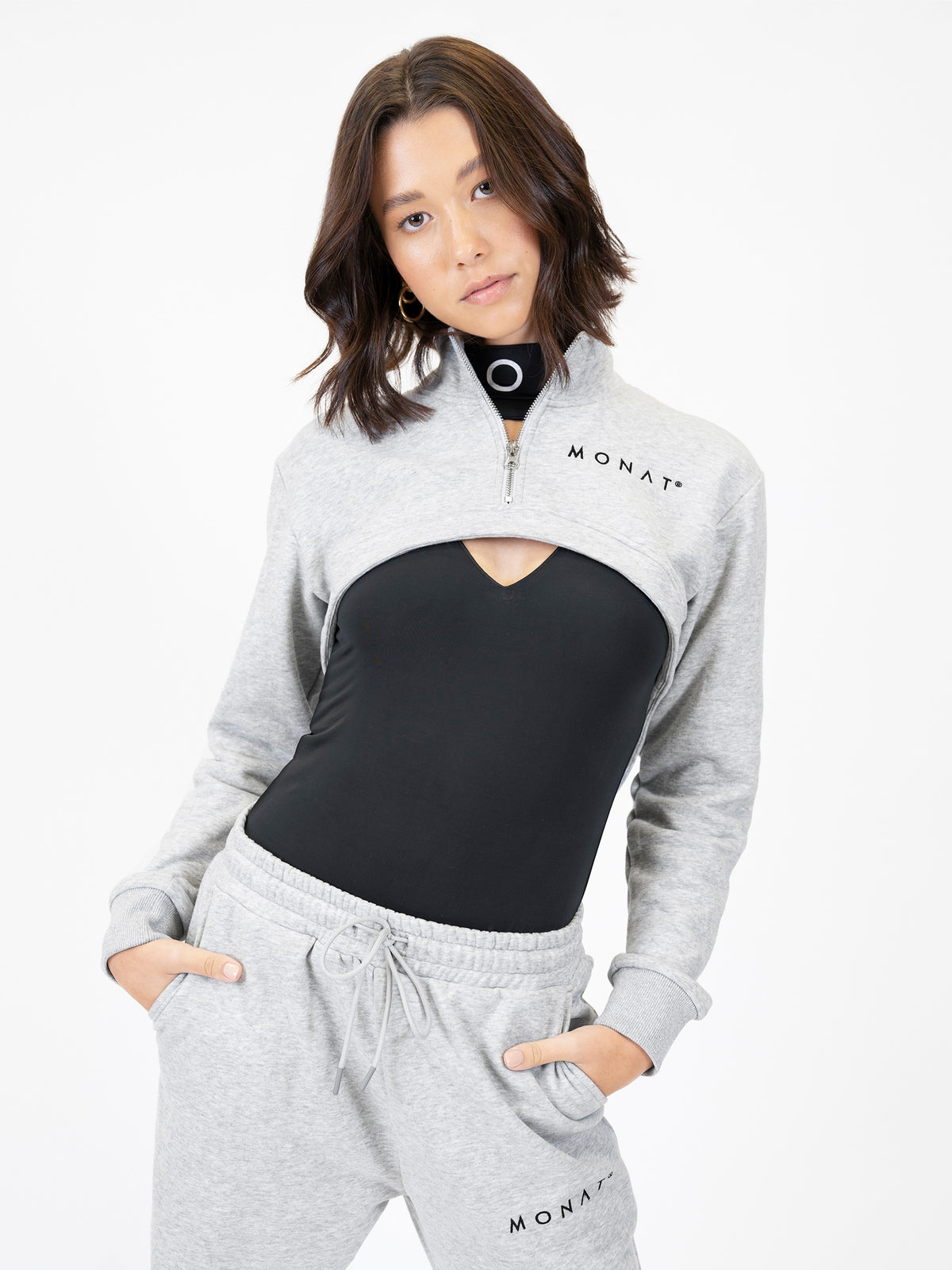 MONAT Cropped Long Sleeve Top