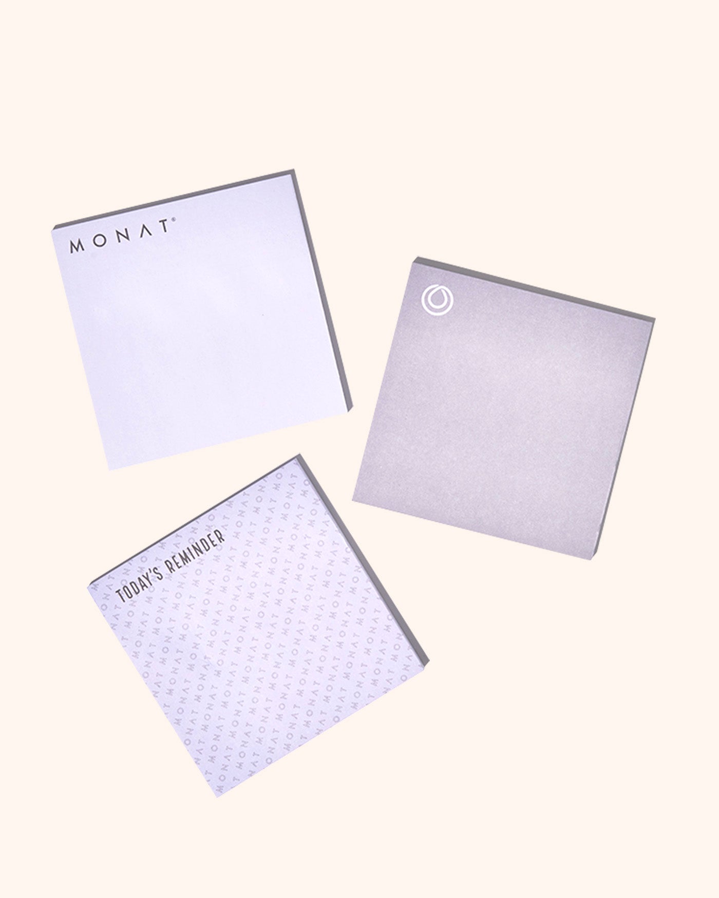 MONAT STICKY NOTES 3-PACK LOGO POST ITS