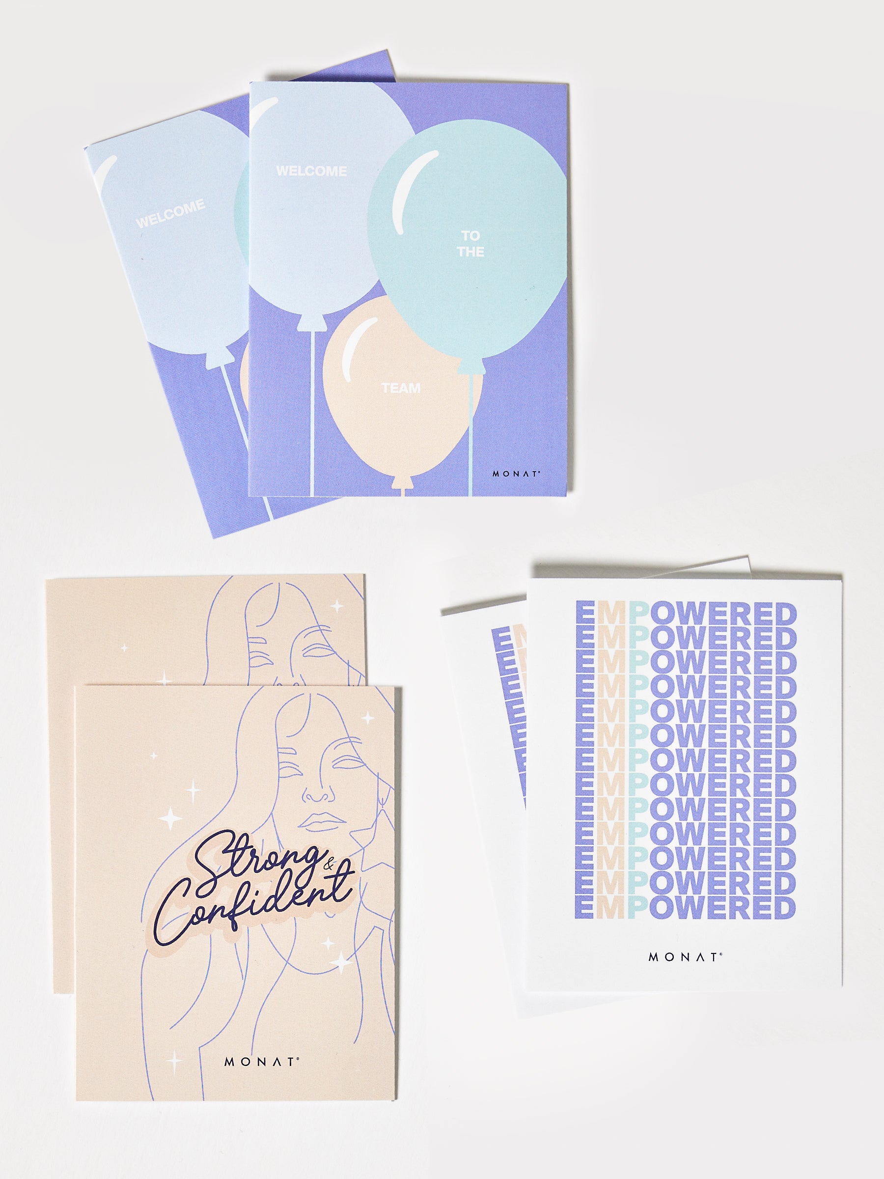 MONAT Team Stationary Cards