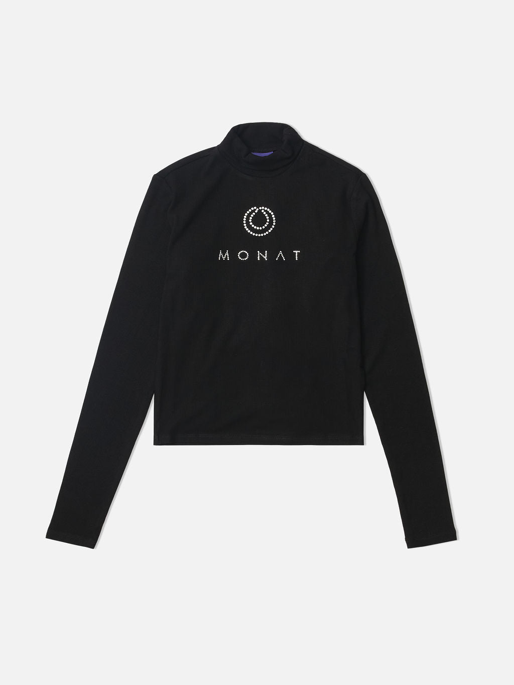 MONAT Crystal Ribbed Turtleneck