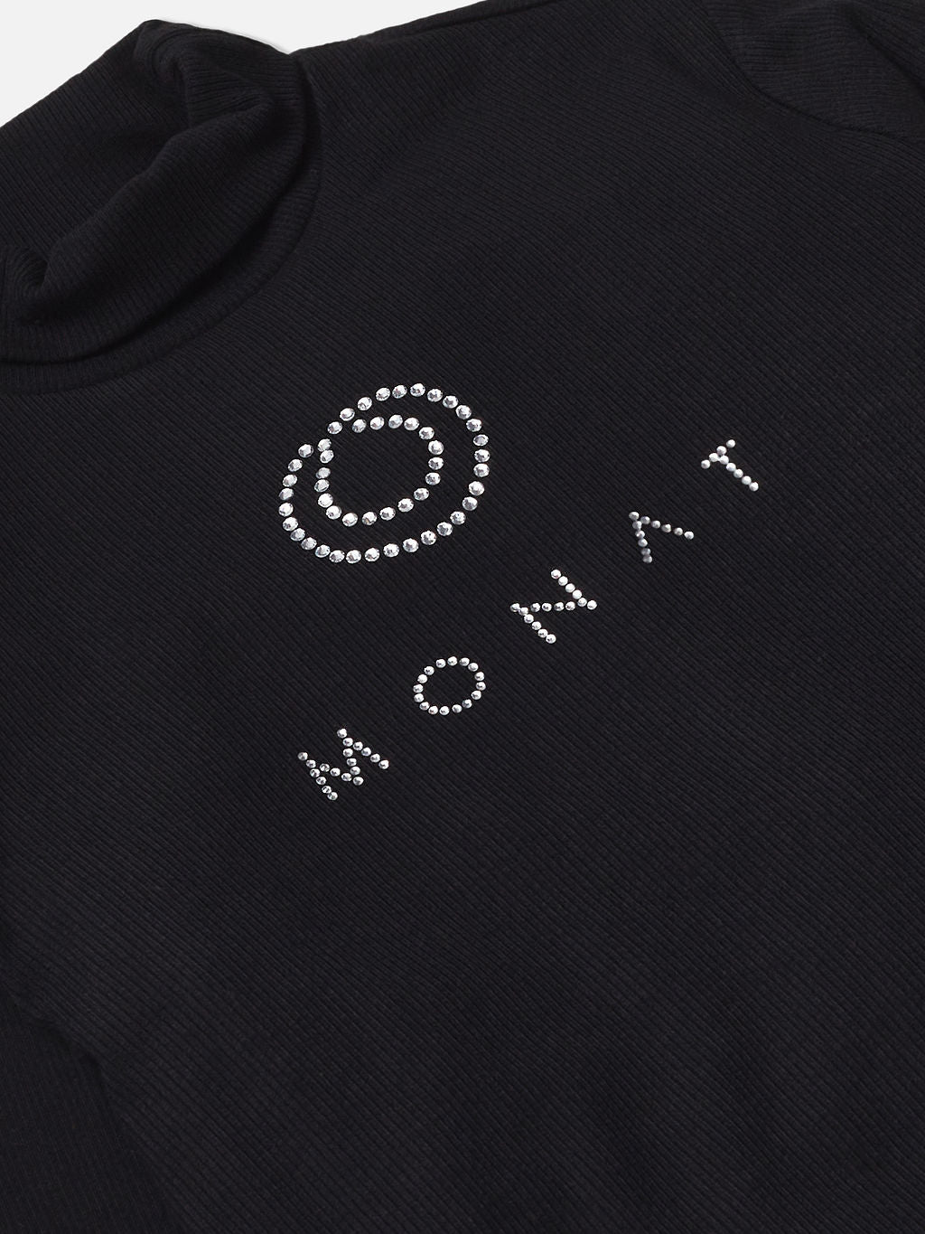 MONAT Crystal Ribbed Turtleneck