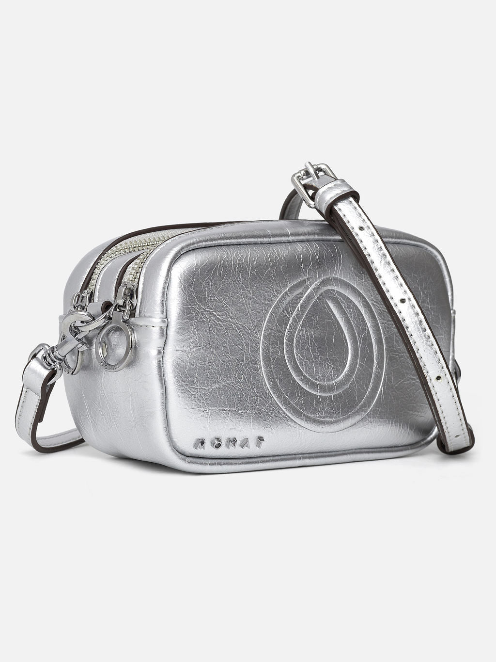 MONAT CROSS BODY BAG -Silver