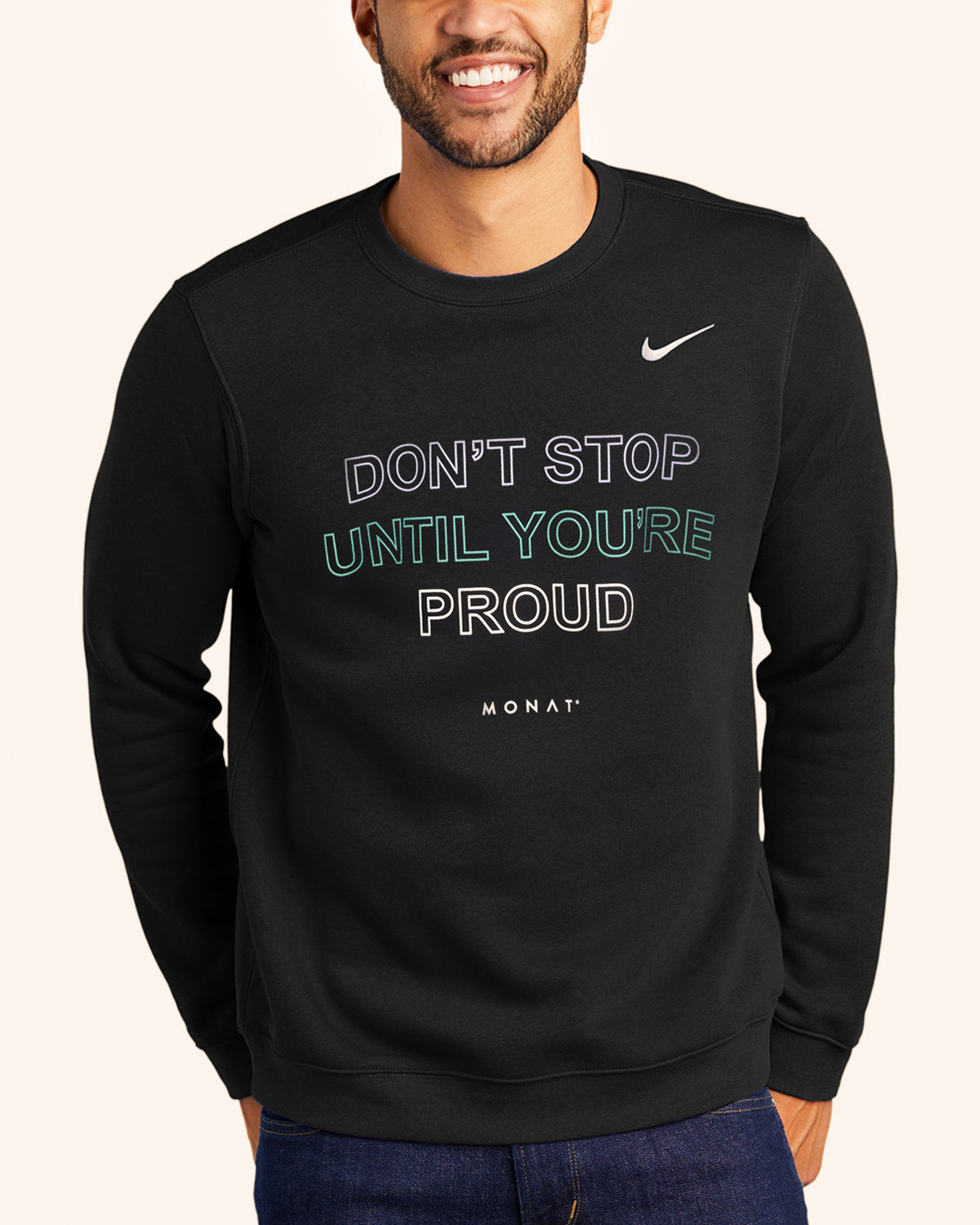 MONAT NIKE SWEATSHIRT IN BLACK