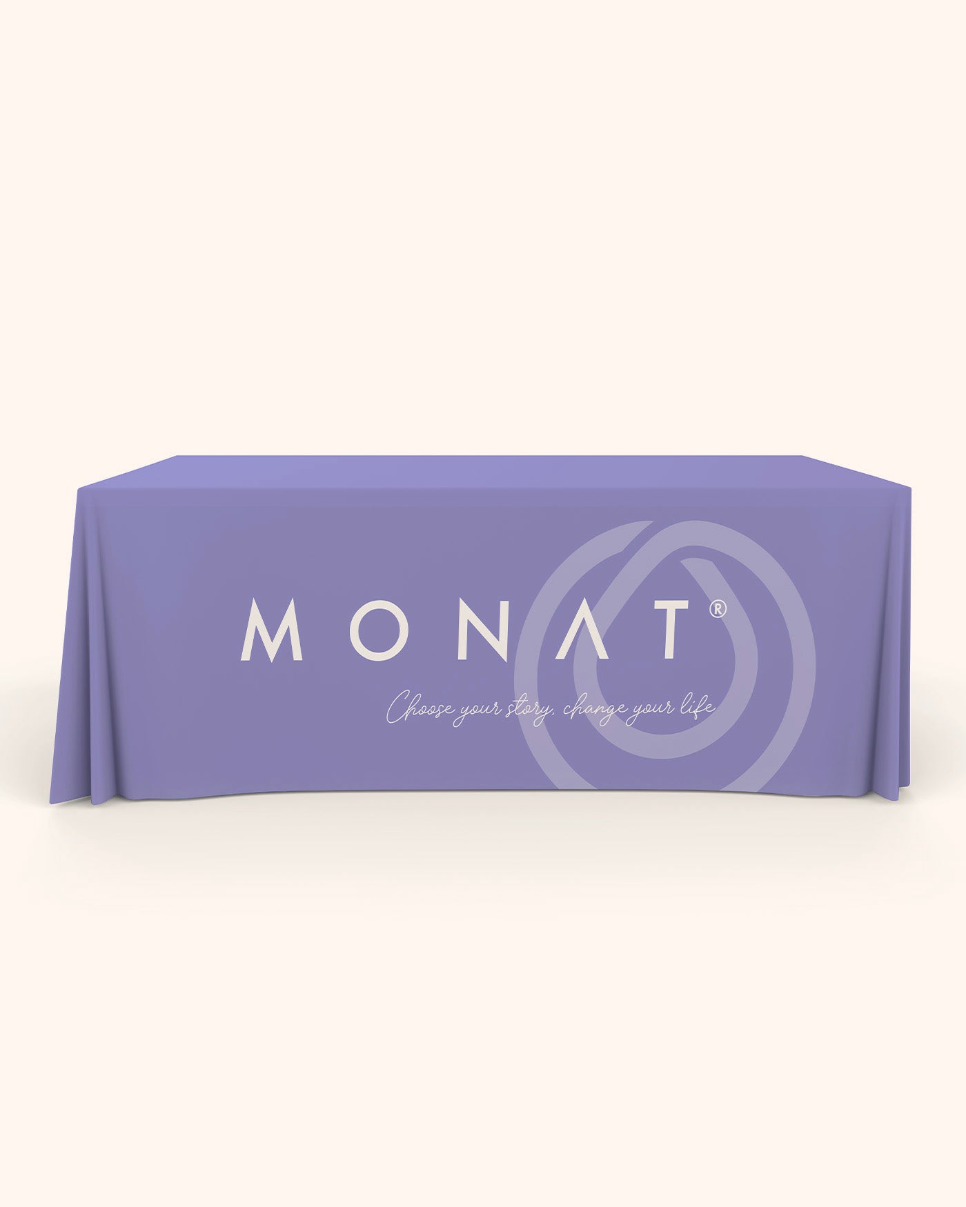 PURPLE MONAT LOGO TABLECLOTH