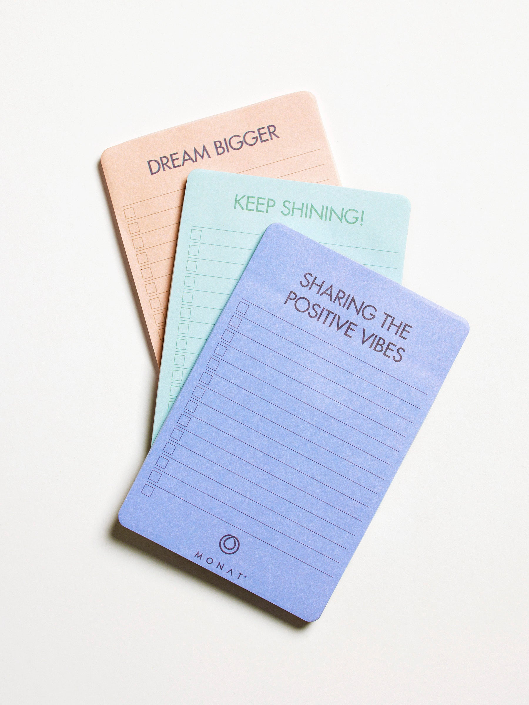 MONAT To Do Notepad 3-pack