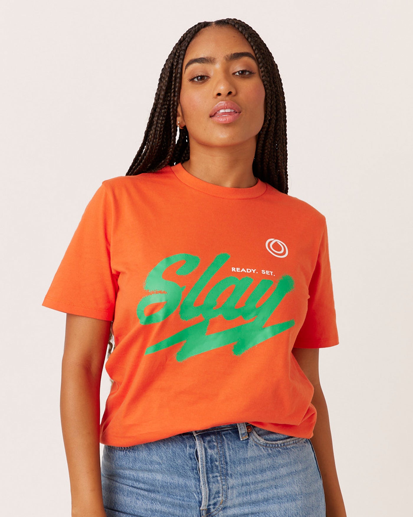 MONAT ORANGE SLAY T-SHIRT