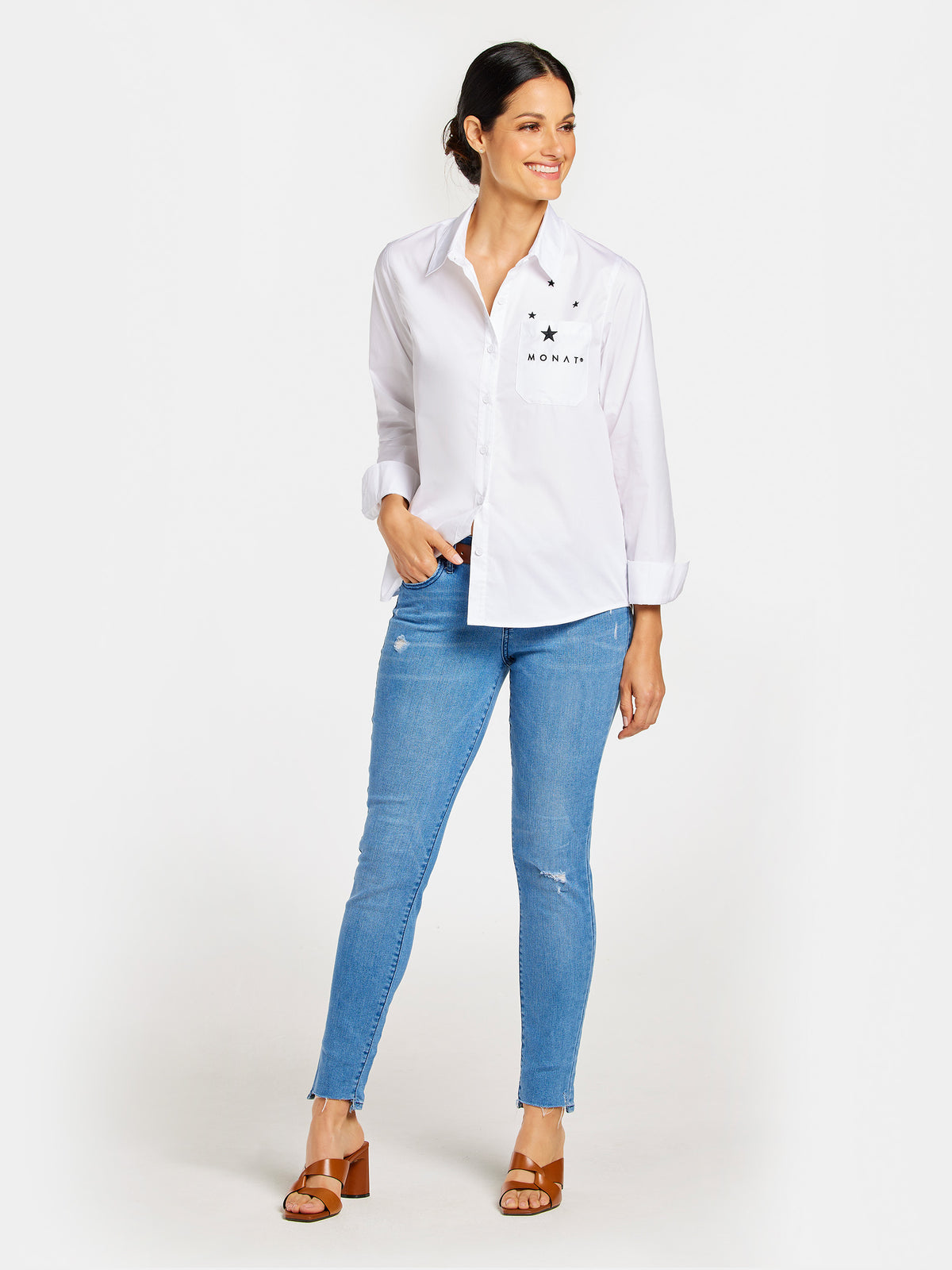 MONAT Buttondown Shirt White