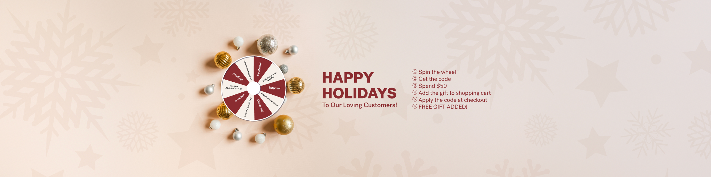 Spin the Wheel (add to cart gifts)