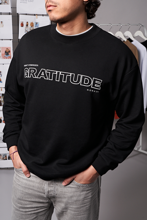 MONAT Black Gratitude Sweatshirt