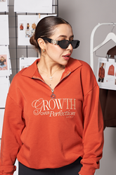 Growth Over Perfection ¾ Sweater