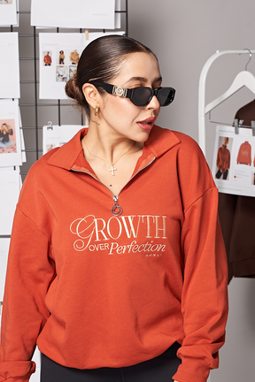 Growth Over Perfection ¾ Sweater