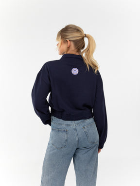 MONAT Mock Neck Crop Sweatshirt