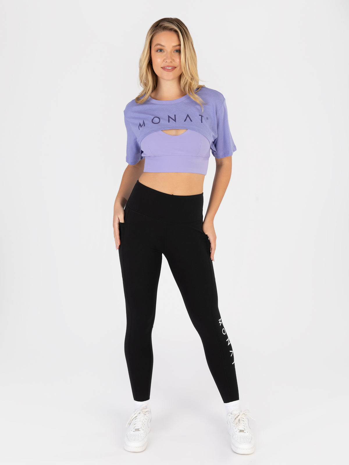 MONAT Extreme Crop Top - Purple