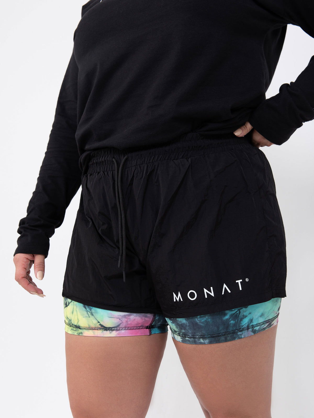 Double Layer Tie Dye Short