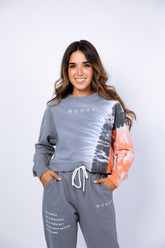 MONAT  Tie Dye Crew Sweatshirt - Multi