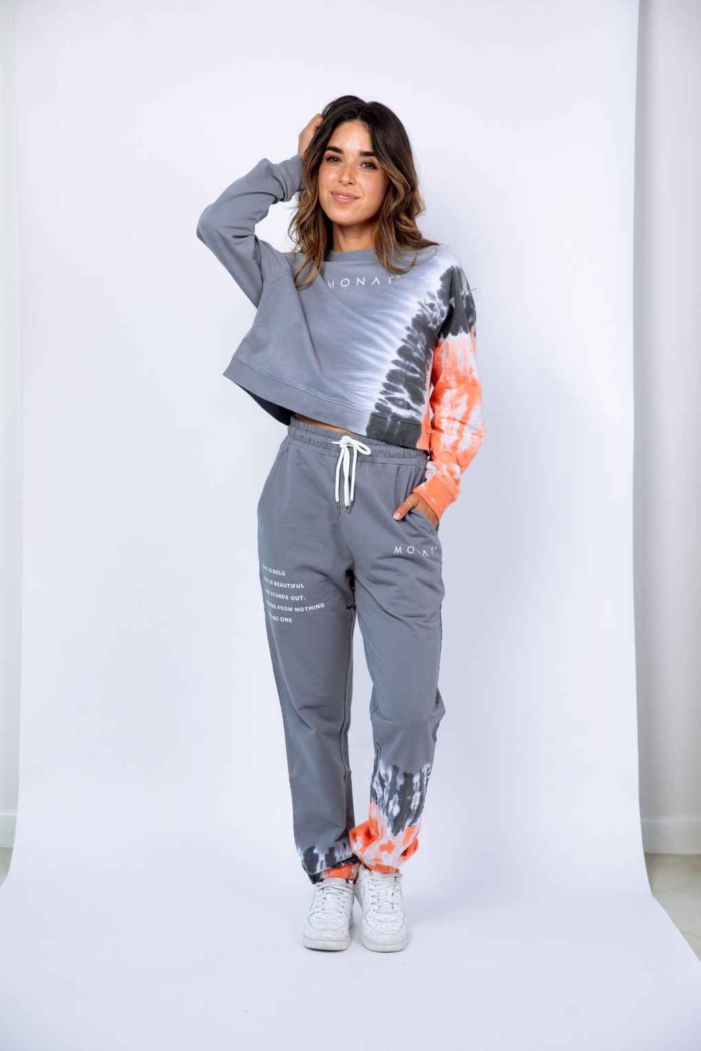 MONAT  Tie Dye Crew Sweatshirt - Multi