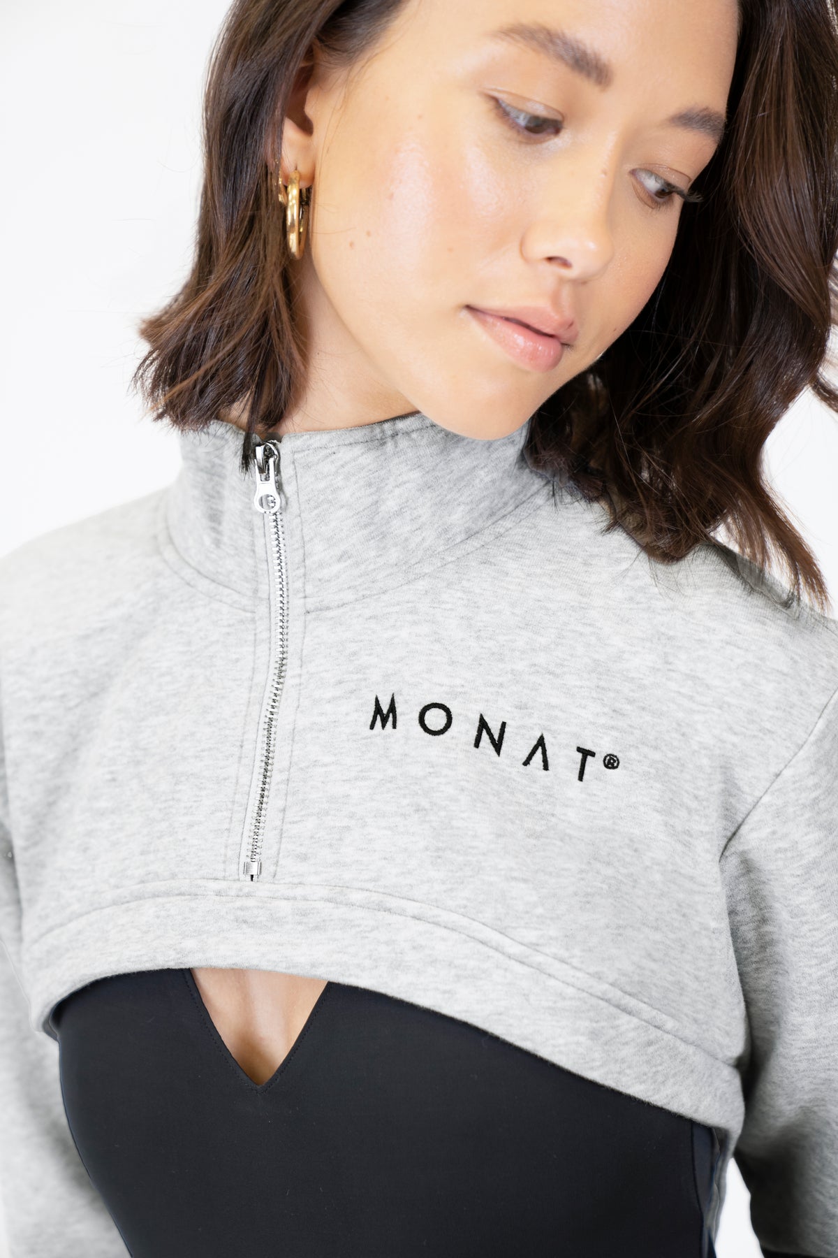 MONAT Cropped Long Sleeve Top