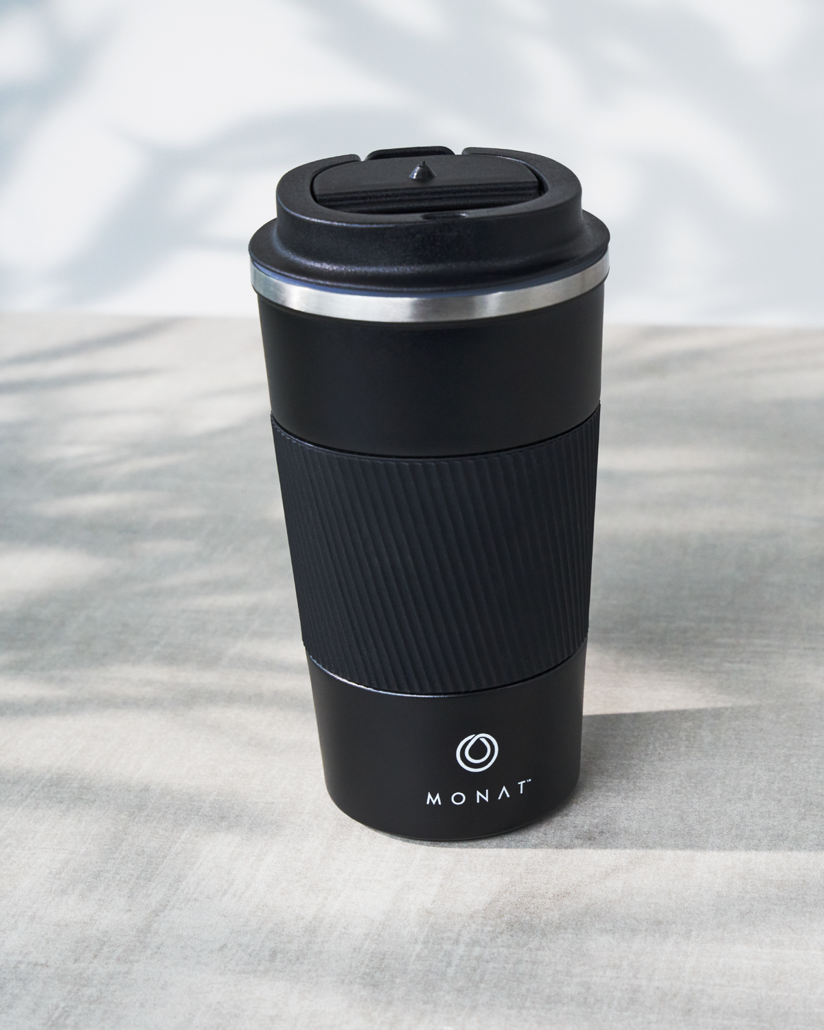 Black Insulated Travel Coffee Mug