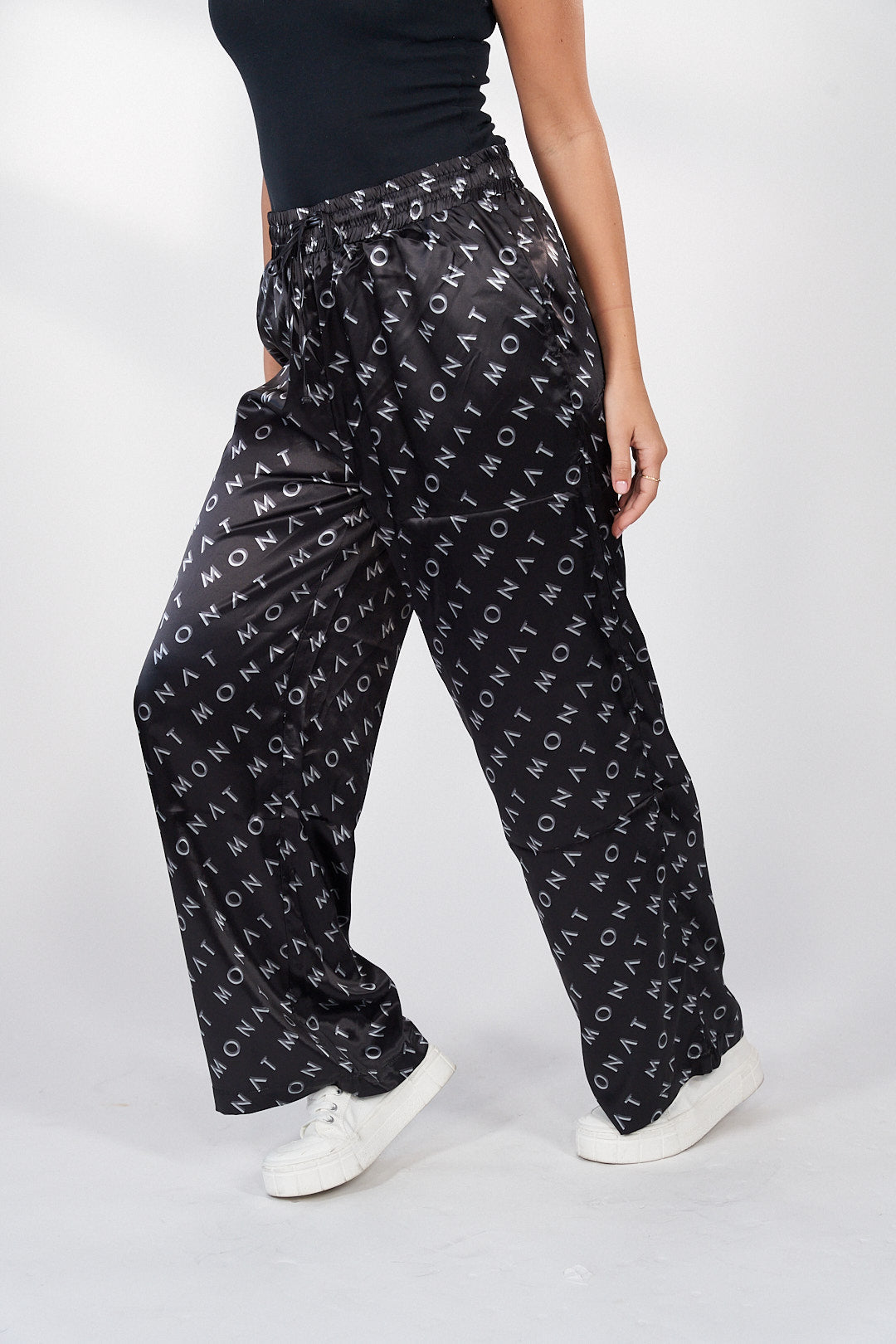 MONAT SATIN ALL OVER PRINT PANT