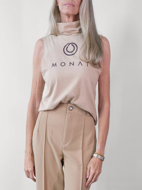MONAT Mockneck Sleeveless Top