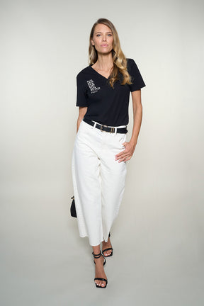 MONAT Black V-Neck