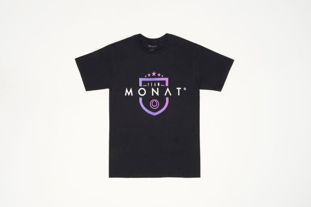 MONAT ELECTRIFY CREST BLACK T-SHIRT