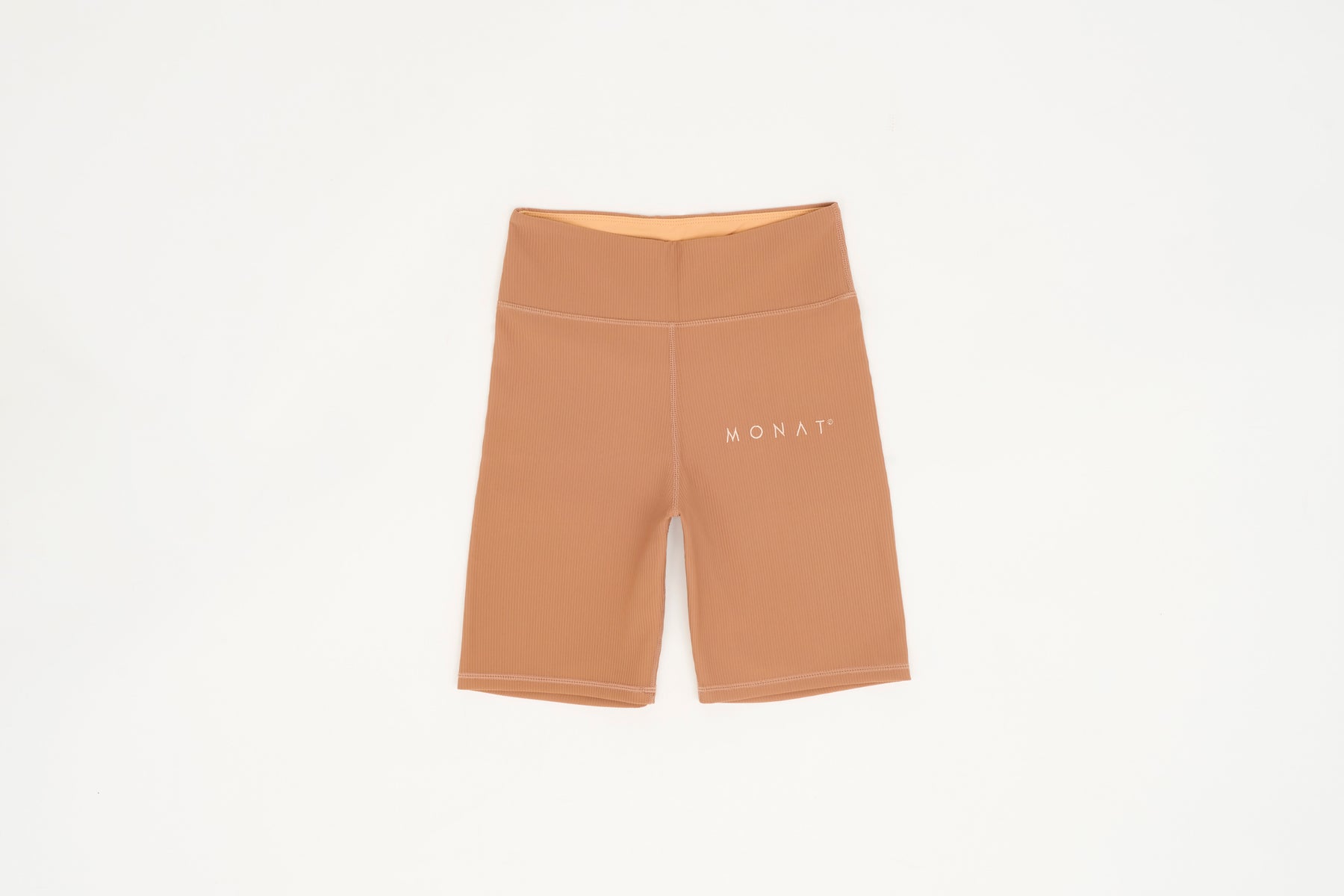 MONAT Ribbed Biker Short – Tan
