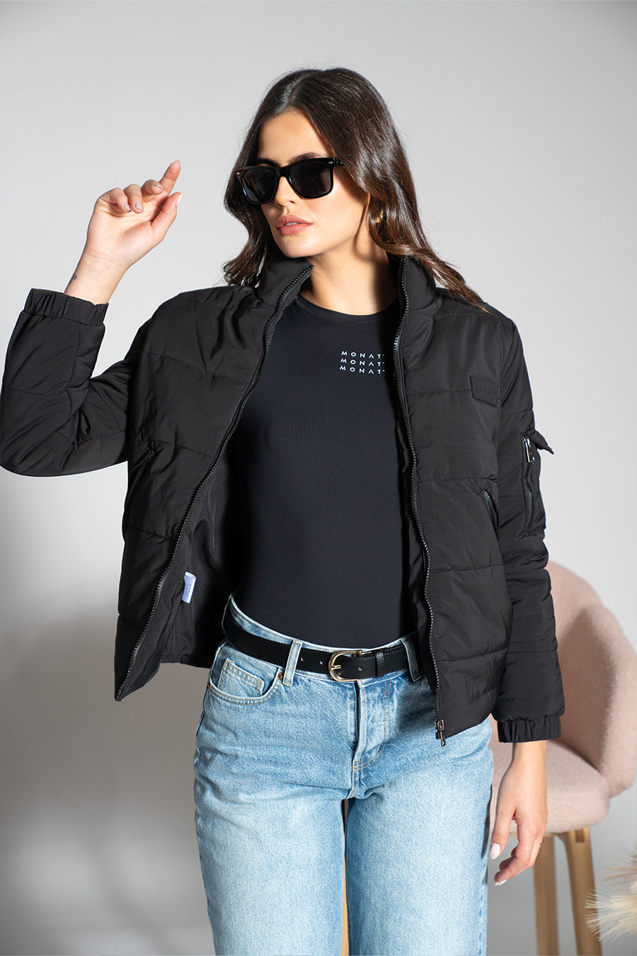 Black Bomber Jacket