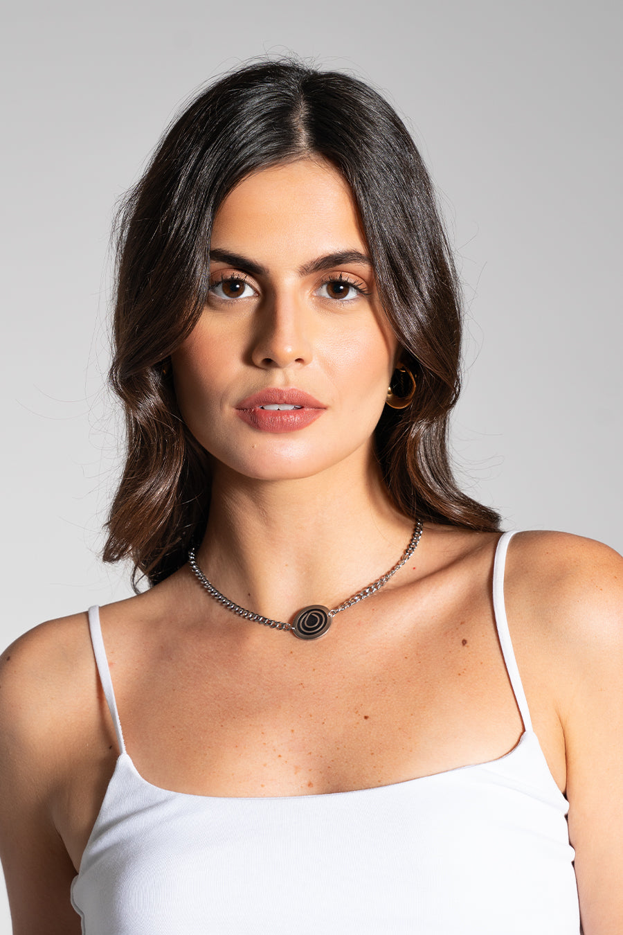 MONAT Oil Drop Stainless Steel Necklace