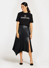 MONAT  Purpose Tee with Tulle Back