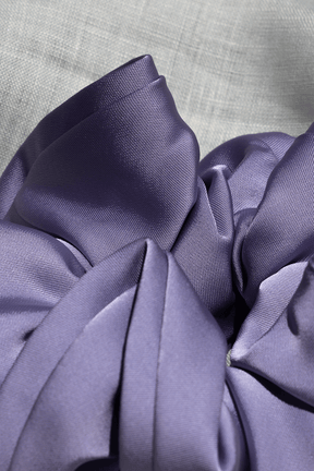 Purple Satin Scrunchie