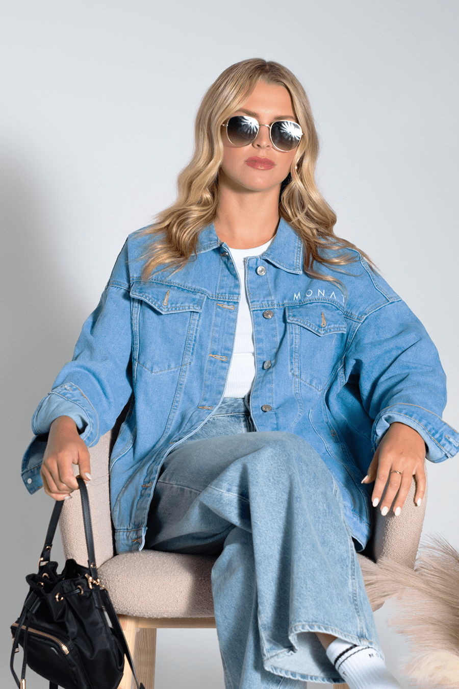 MONAT "You are not Rejuveniqe" Denim Jacket