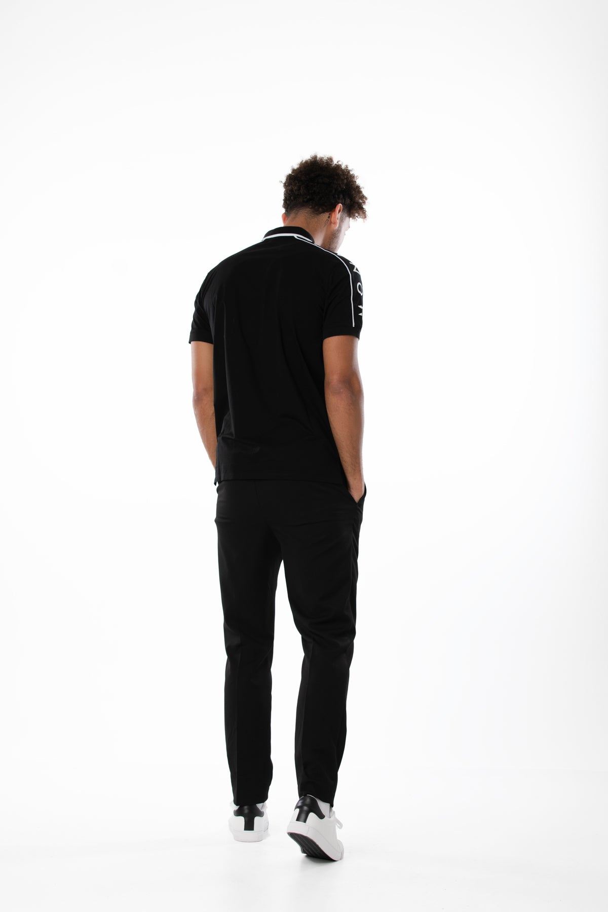 MONAT MENS BLACK POLO