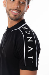 MONAT MENS BLACK POLO