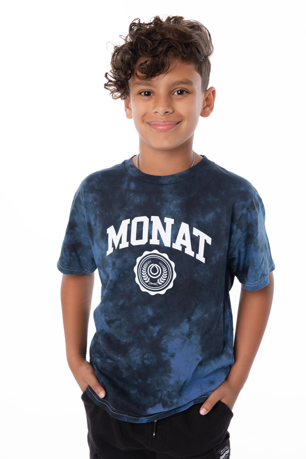 MONAT Juniors Tie Dye Crest Tee