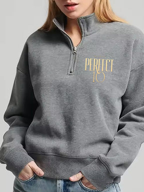 PERFECT 10 Quarter Zip Sweater