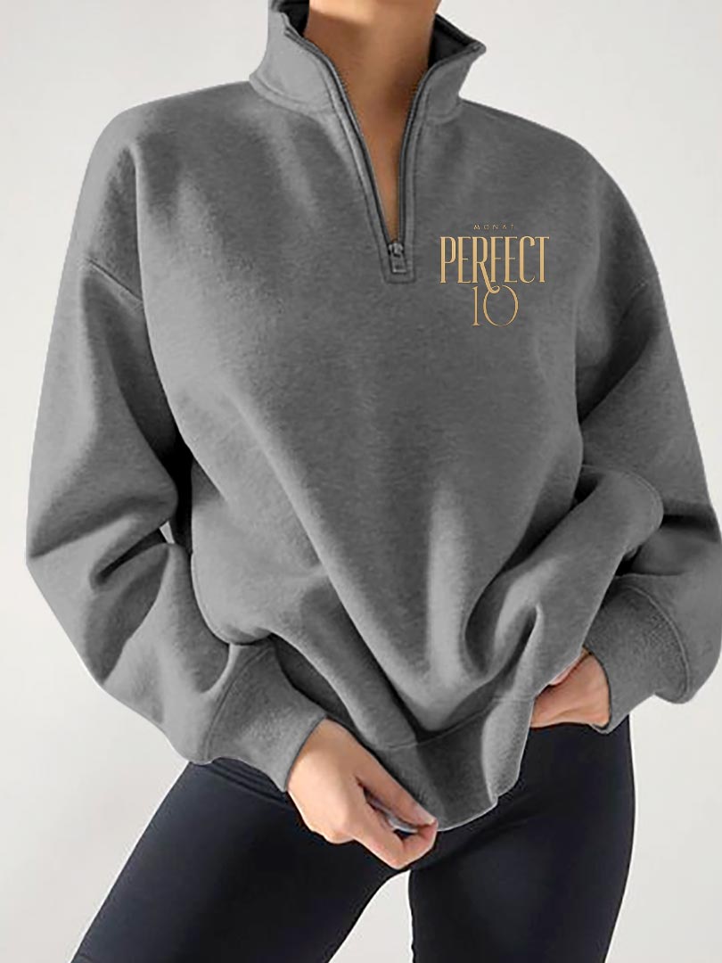 PERFECT 10 Quarter Zip Sweater