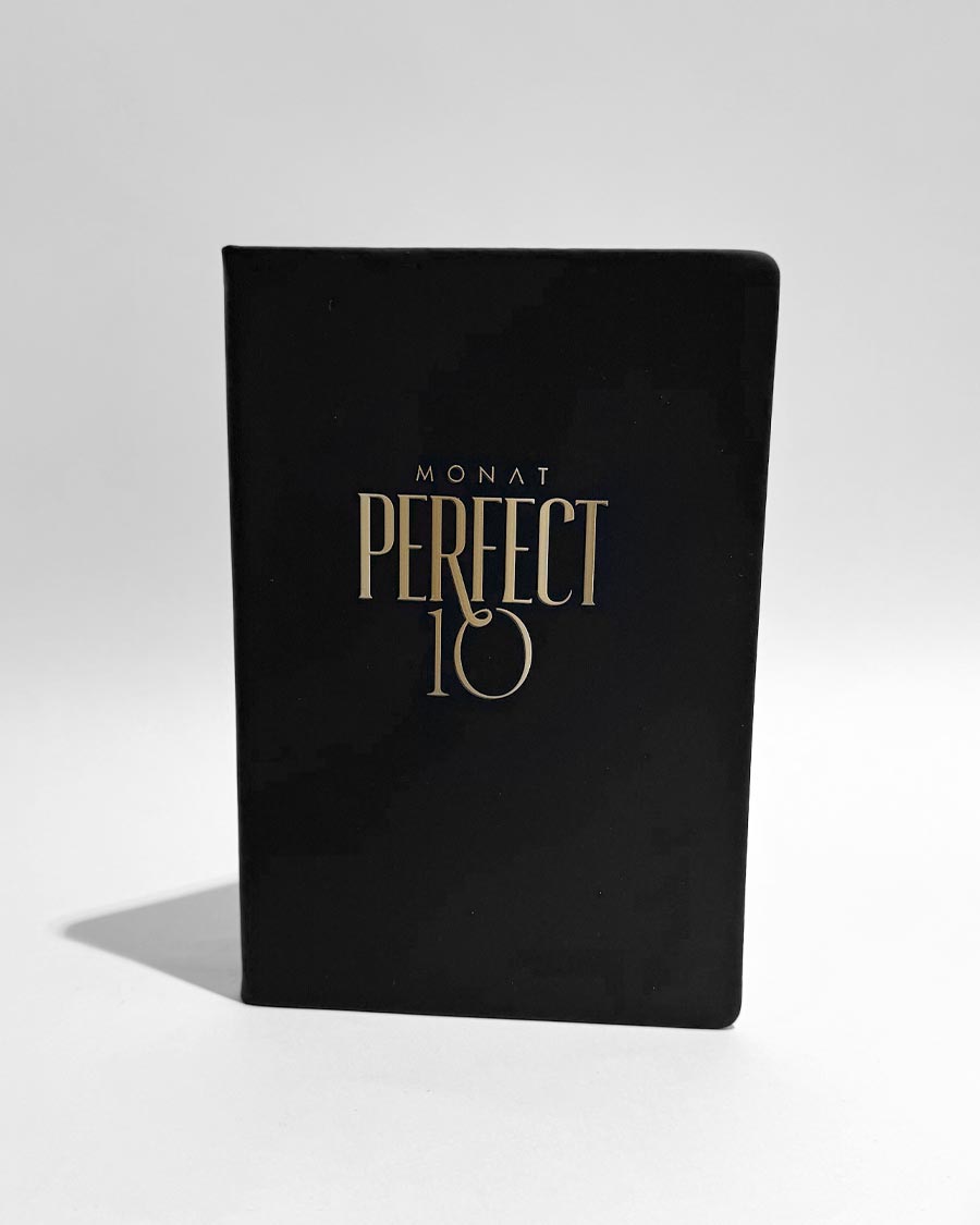 PERFECT 10 Hardcover Notebook