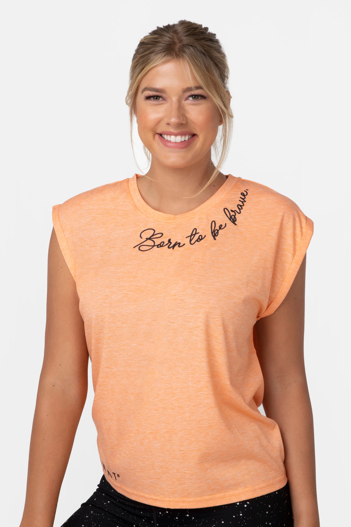 MONAT Born to Be Brave Muscle Tank Top