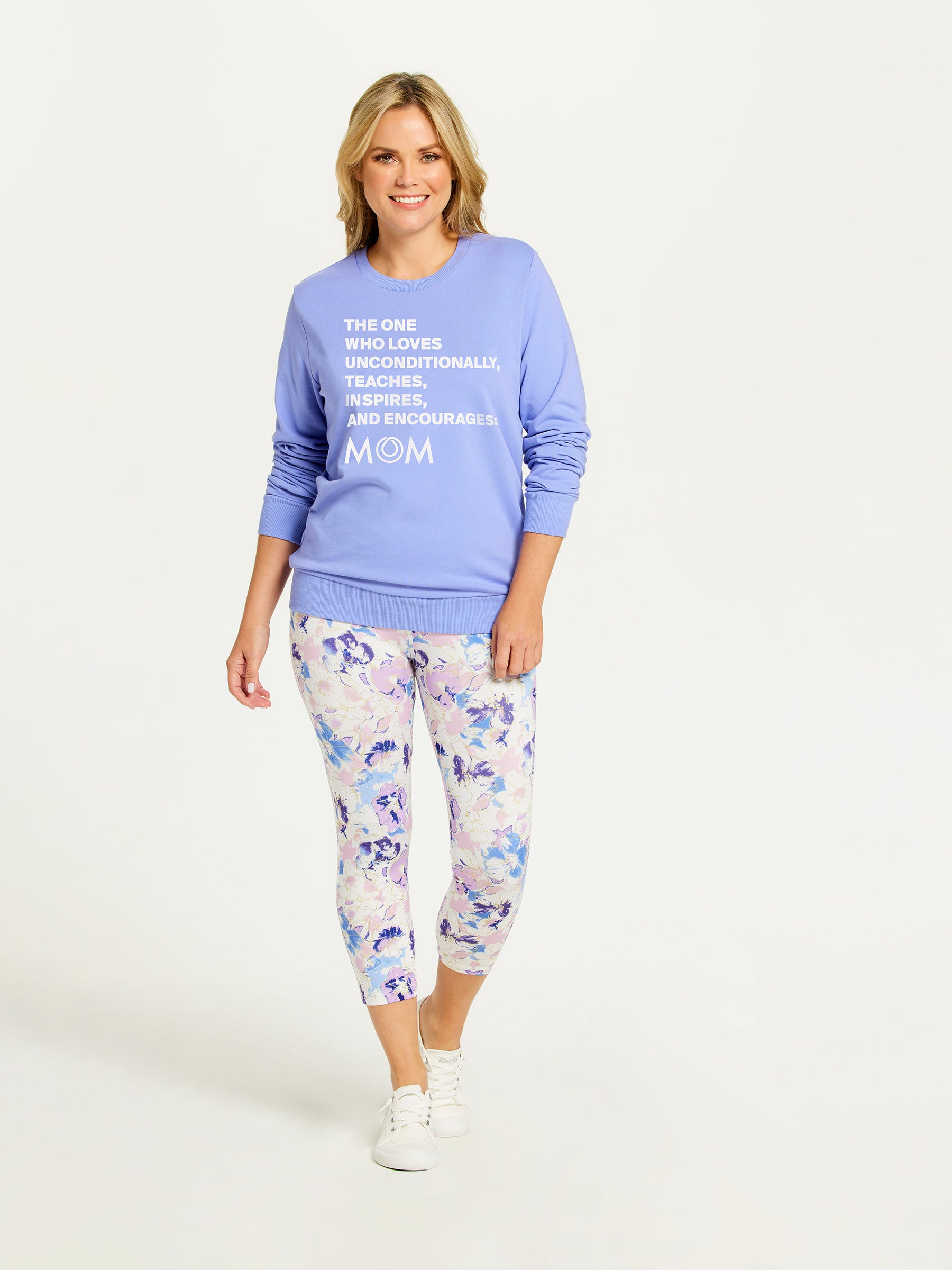 MONAT Mom Crew Sweatshirt - Purple