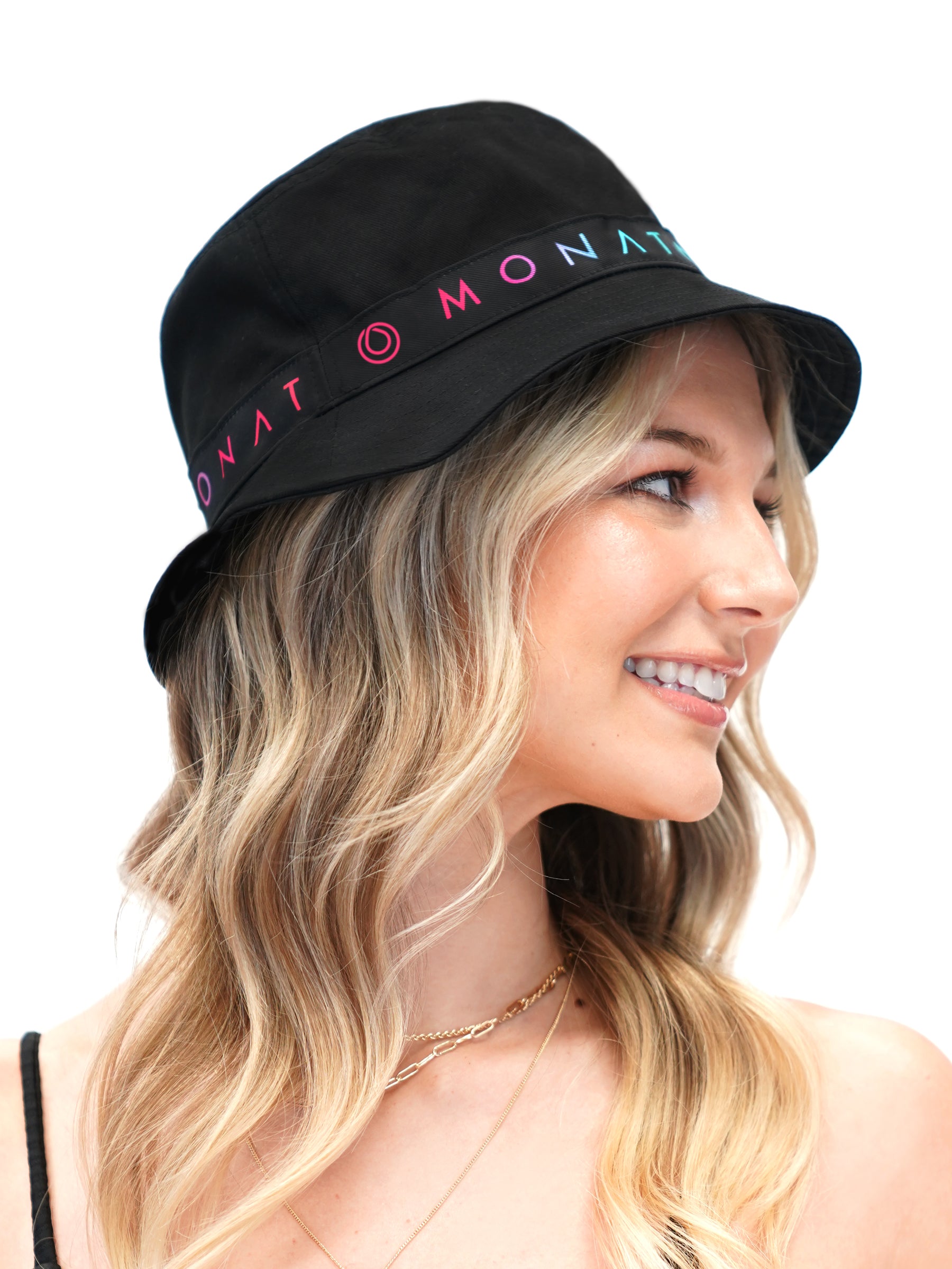 MONAT SUMMER BLACK BUCKET HAT