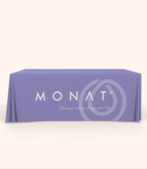 PURPLE MONAT LOGO TABLECLOTH